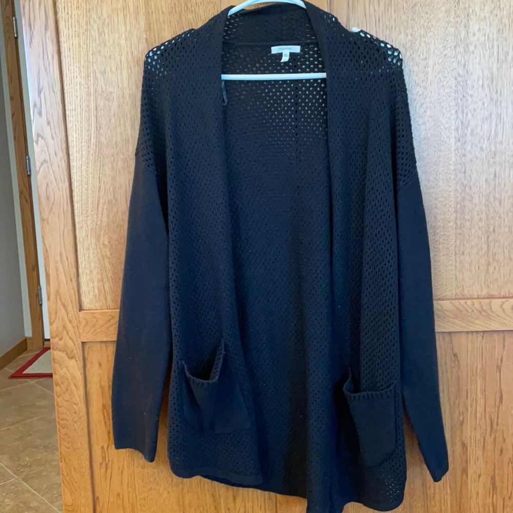 Black cardigan